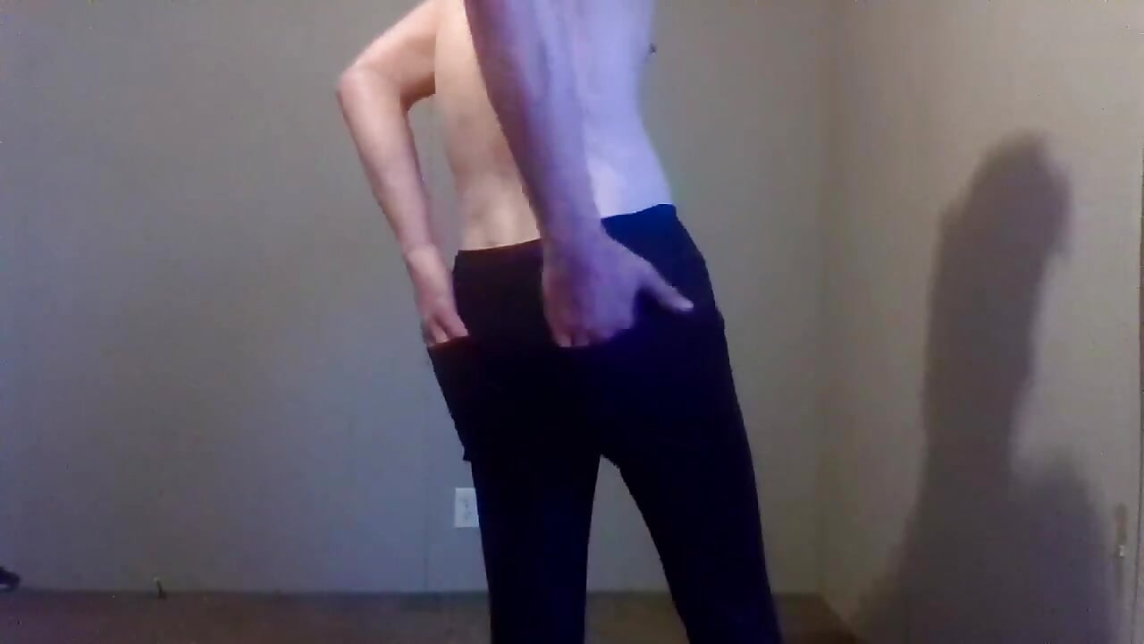 Trying Clothes on Dressing and Undressing - Black Jeggings Part 7