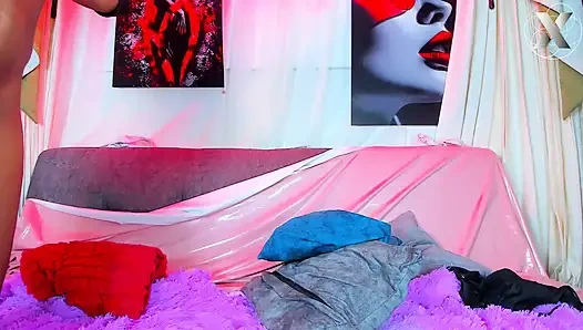 Мастурбация перед зеркалом: смотреть, как моя киска сокращается, когда я кончаю