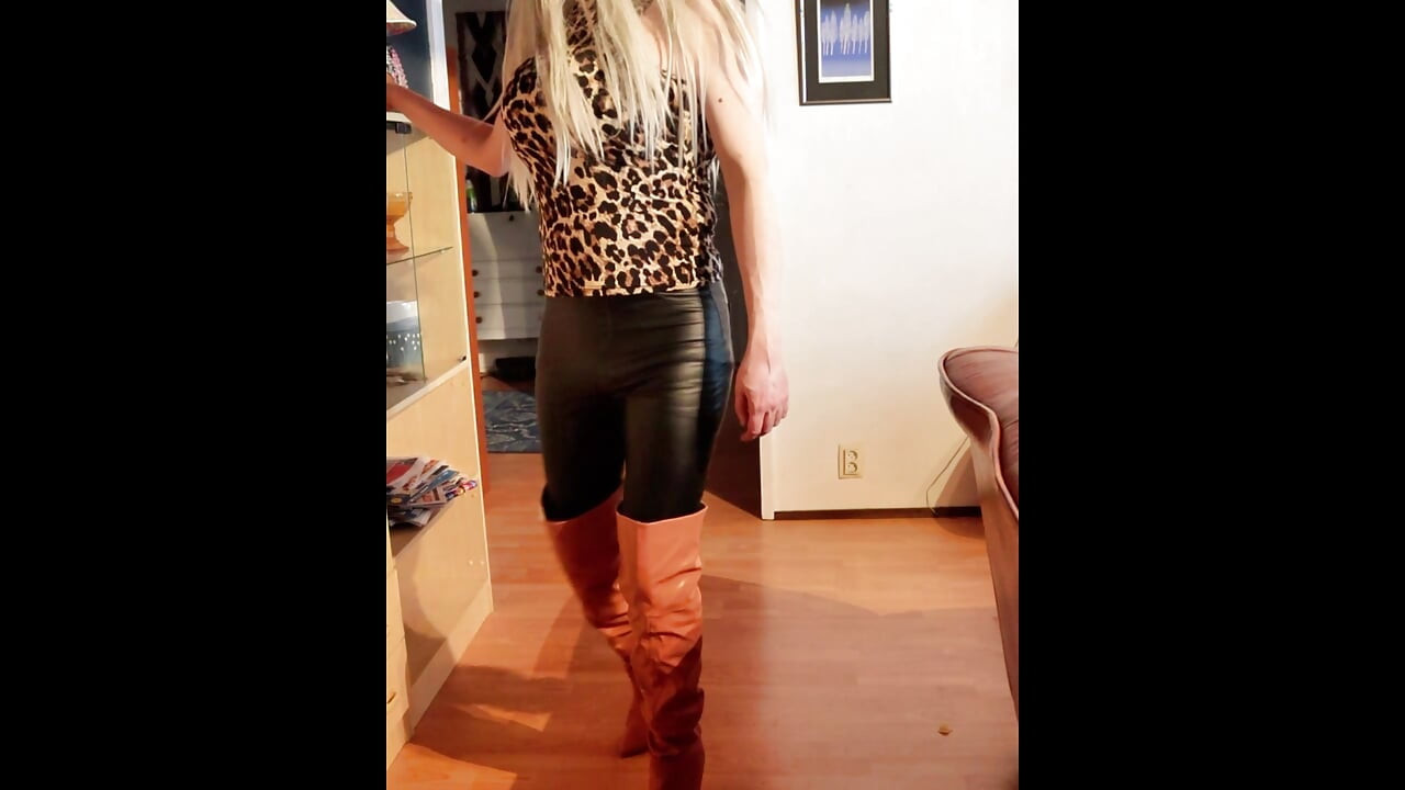 Leather skirt and pants