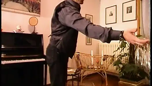 Lesbian hairy pussy licking threesome fucking big cock sucking cum in mouth