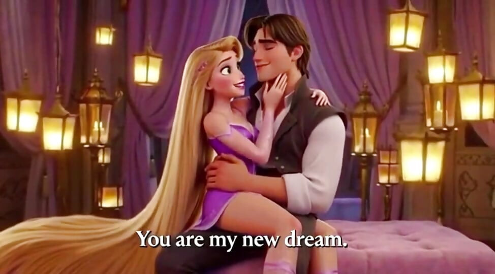 RAPUNZEL & FLYNN RIDER LANTERNETÅRN LIDENSKAP - Romantisk 3D-anime