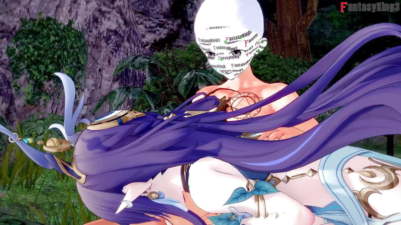 Lauma quente ahegao sexo na floresta - Genshin Impact