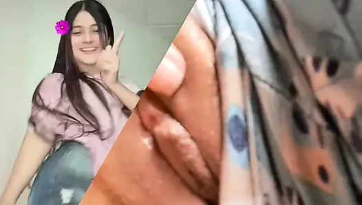 I masturbate with my stepfather I show him my big tits