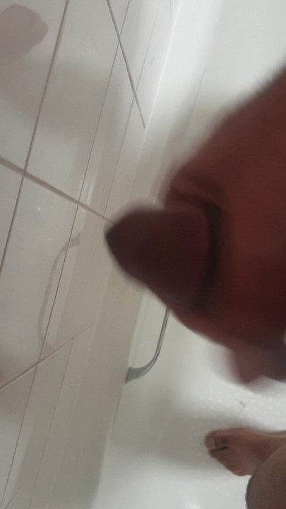 Stroking cock