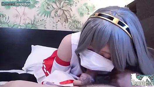 Hadiah creampie mentah untuk sepong kontol keras piston sampai klimaks