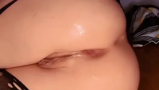 I'm Giving You a Close-up to the Inside of My Asshole with That Clear Tunnel Plug. Why Not Fist Myself a Little at the End