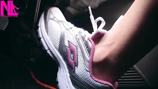 Fast Driving in Lotto Sneakers