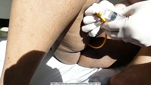 Kinky African MILF's peeing day, 01, part 2 (24:54)