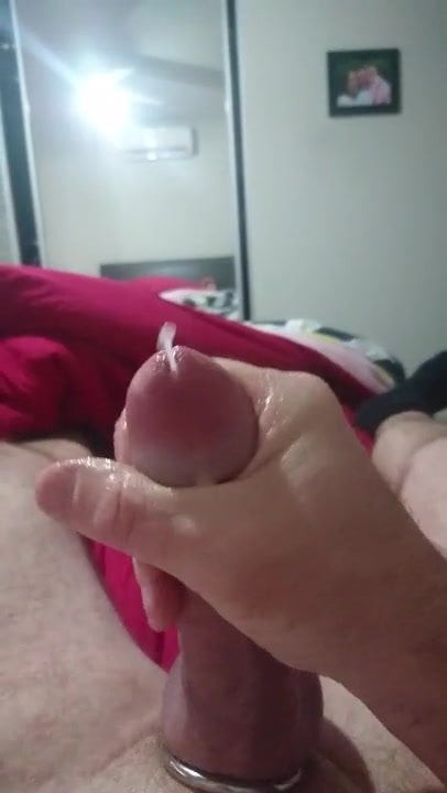 cumming with a cock ring on