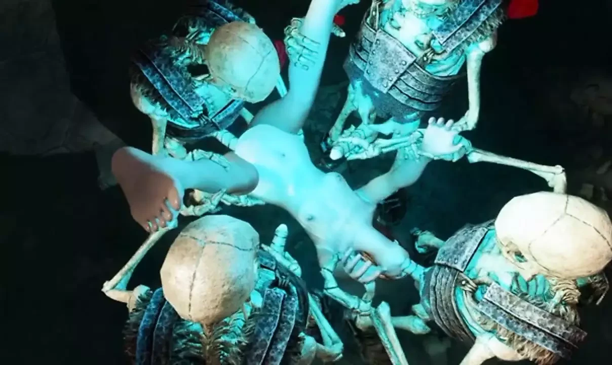 Ellie And Ancient Skeleton Gangbang Gameplay