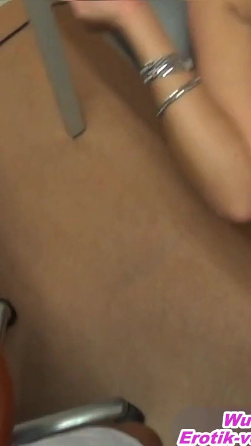 German girlfriend gets fucked by the gynecologist in an mmf threesome | Clip 2