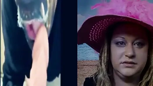 Eşcinsel kadın kılıklı kız için küçük penis aşağılayıcı