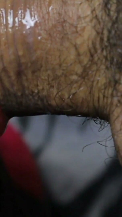 very close-up of plunging a penis into a wet mouth | Clip 1