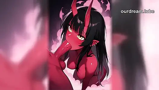Red Skin Demon Girl Goes All The Way
