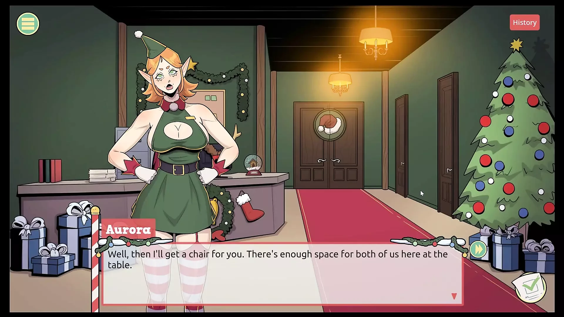 Claus' Secret Surprise XMAS HENTAI Game Ep.4 the BOSS has a not so small cock after all !
