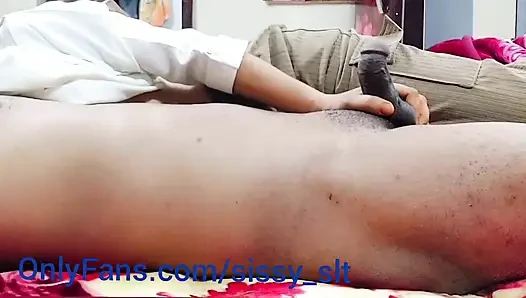 Seks romantis pasangan banci dan istri hot baru