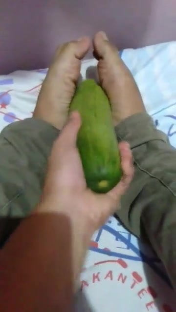 Footjob my cucumber 4