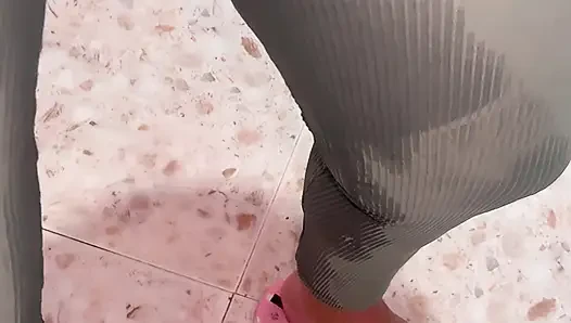 Wet fingers inside a young girl's pussy