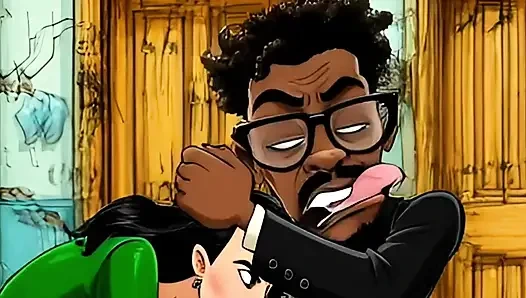 Шлюшку-жену Трахнули В Грязном Публичном Туалете. Мультфильм