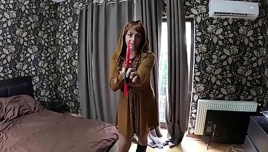 Miss hood XXX parodie, freches märchen necken, schmutzige waldfantasie und schmutziges ende