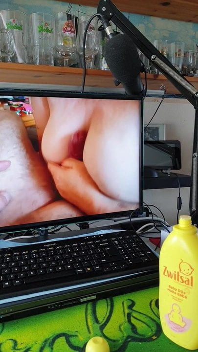 Wichsen am computer