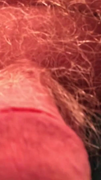 Iconic moment from "Pissing, then I oum 2 times.. Crossdresser twists his nipples, drips precum, pisses, estims and cums"