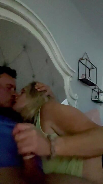 MILF Stepmom shares a bed with her young Cub!