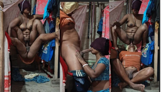 Indian hot bhabhi yoga position pussy licking and hawamain hi fucking of lover ke saat