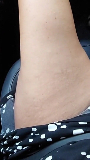 Thrilling moment from "American stepmom and her stepson tease each other in the car in public"