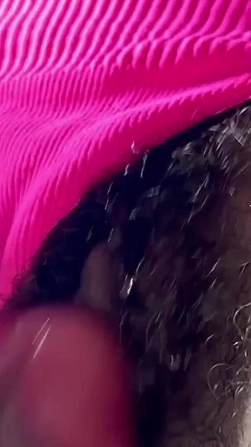 Stranger cums hard in her panties in a crowded train station | Clip 2