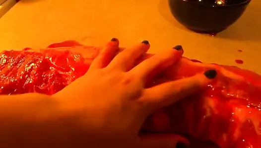 Aku lagi asik ngusap kontolmu kayak disentuh sama kontol besar eyou