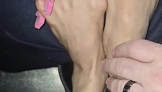 Melove Long Toes are Getting a Pedicure from Daddy
