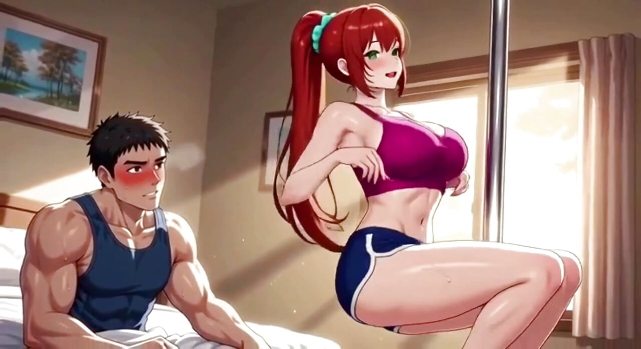 Redhead having fun