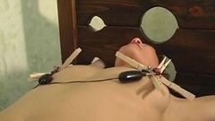 Dominatrix ties up her girlfriend and pours hot wax on her