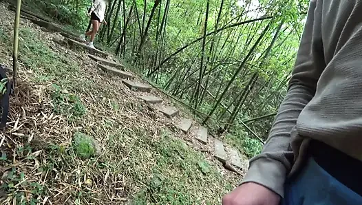 DICK FLASH IN PARK. A stranger caught me jerking off and helped me cum