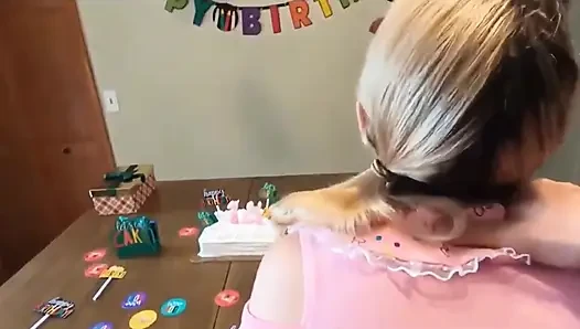 Sweet Teen Celebrates Her 18th Birthday with Her Stepfather