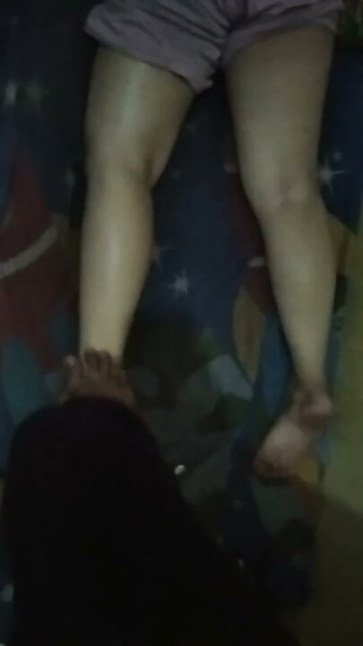 Massage with Aunt Angelina's feet