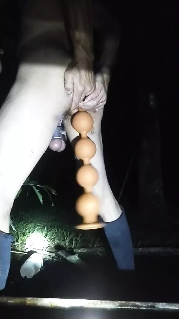 Playing in the garden