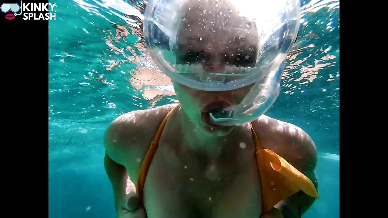 Snorkel Slut in Paradise - Underwater Flash & Naughty Tease