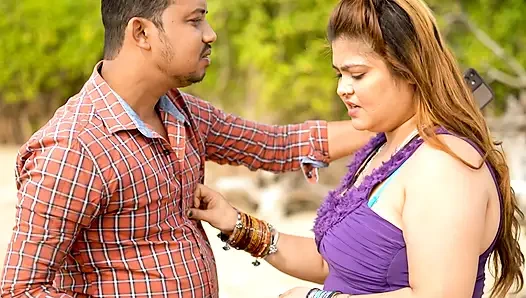 Indian Desi Step Sister and Step Brother Romance with Her House Owner ( Hindi Audio )