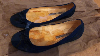 Cum di gf blue flat ballerina (7. tembakan)