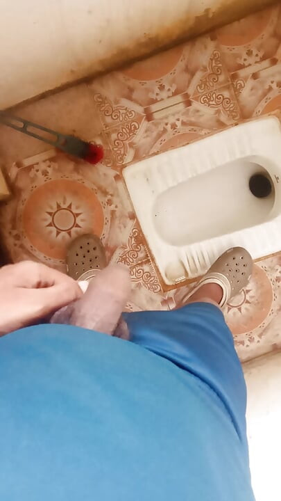 Today I went to the bathroom and punched it.