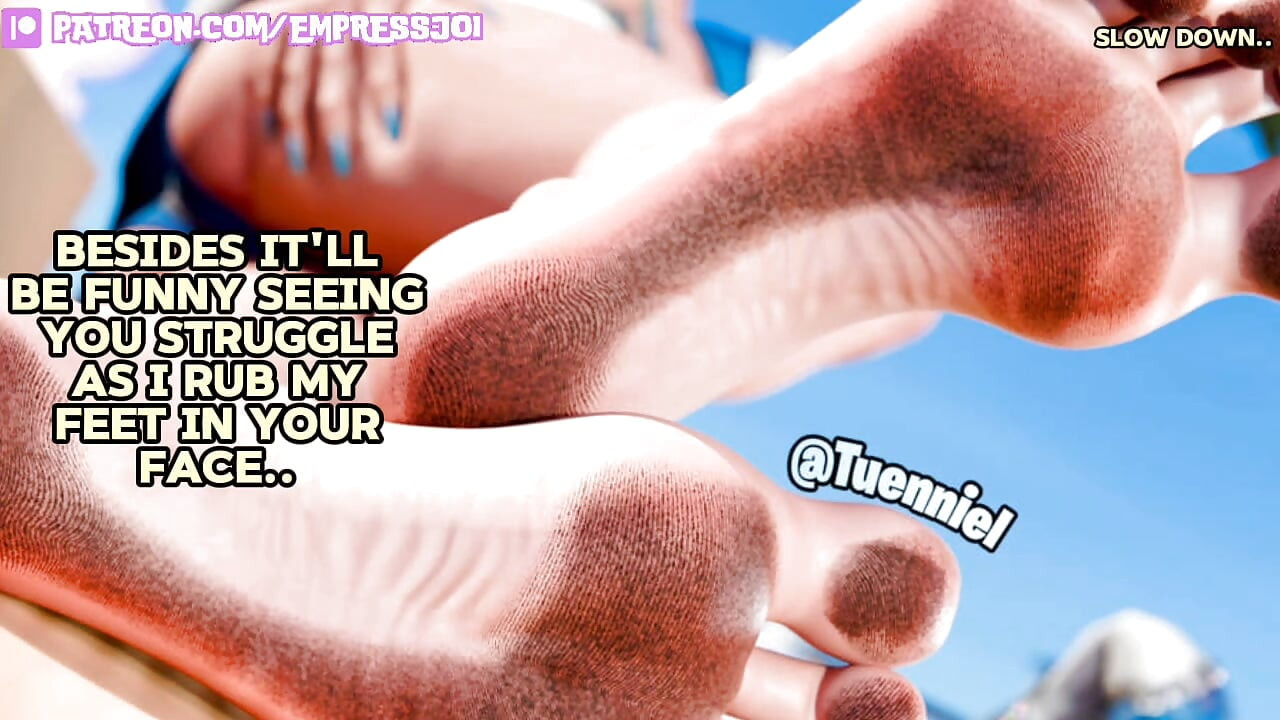 Femdom hentai JOI - pemujaan kaki emma yang sempurna
