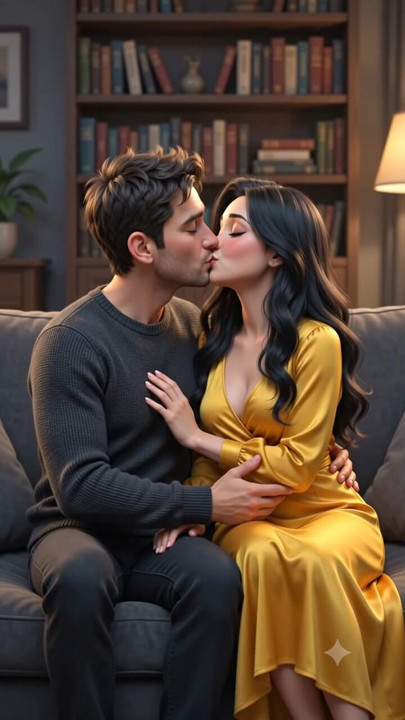 Boob press and kissing