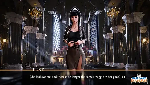 Stepsisters in Sin Gameplay Part 19 - Helga Caught Fingering in Front of the Altar