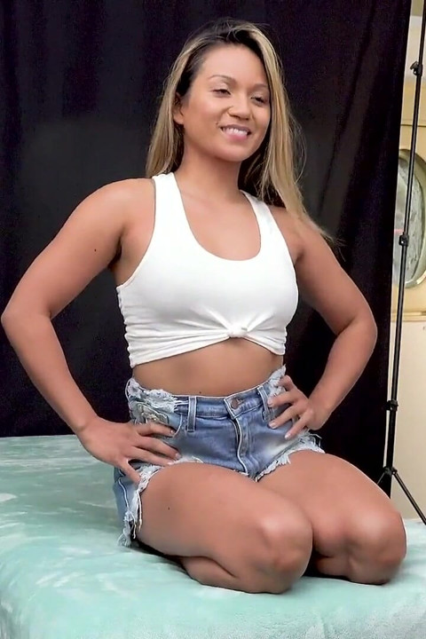 TrikePatrol Perky tit Pinay bounces on a thick white cock