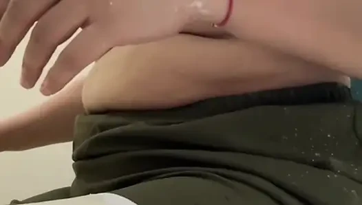Hot Indian Bhabhi caught waxing boobs