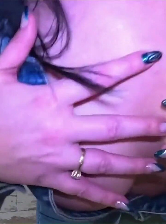 Hardcore Tease & Double Cum on My Ripped Jeans and Open Denim Jacket