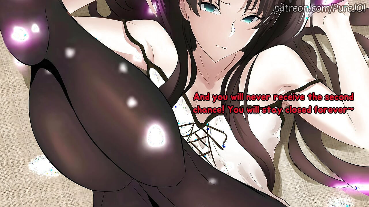 Rin Tohsaka te face să ejaculezi rapid pentru distracția ei (Quickshot Joi)