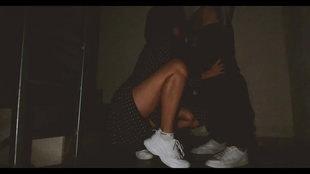 We fuck in the entrance. Blowjob and cum on the ass. Trailer